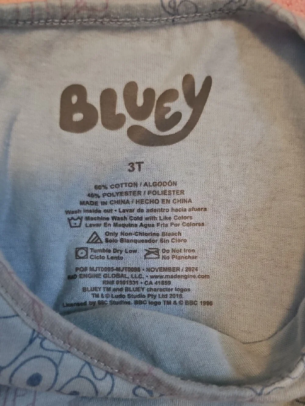 Bluey Character Bundle- 3T & 9/10
